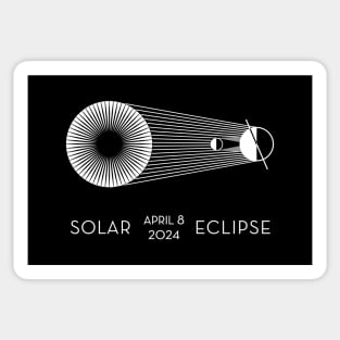 Solar Eclipse 2024 8 April Sticker